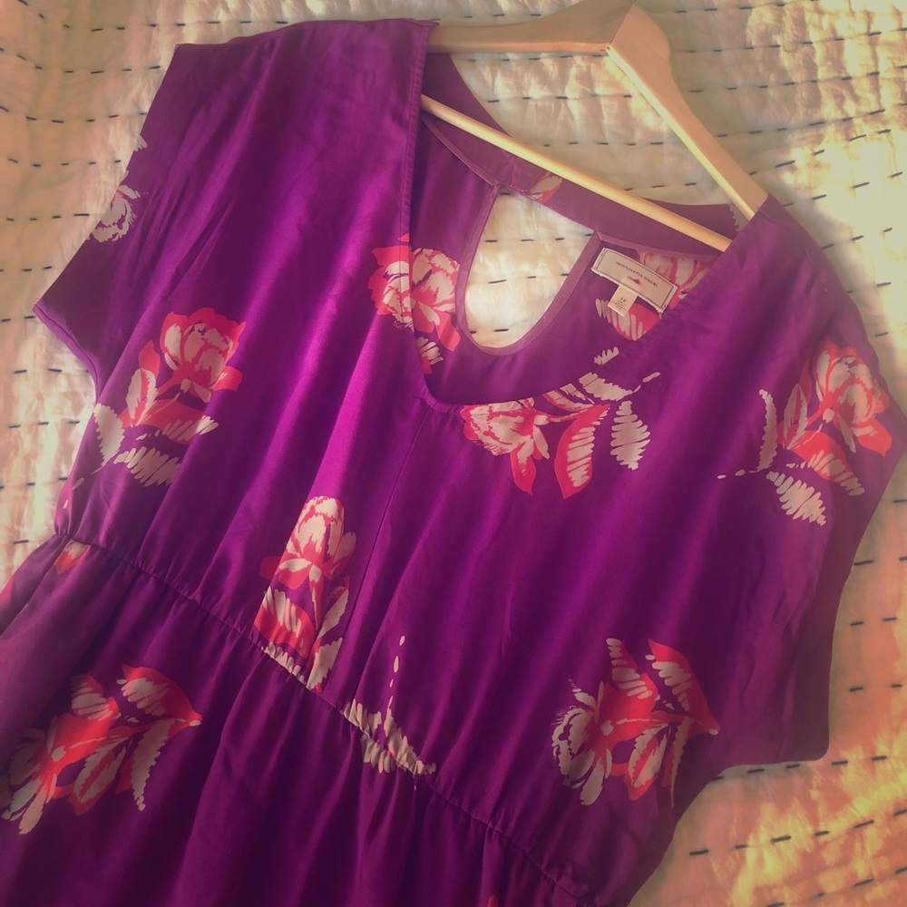 Anthropologie silk Moulinette Soeurs dress